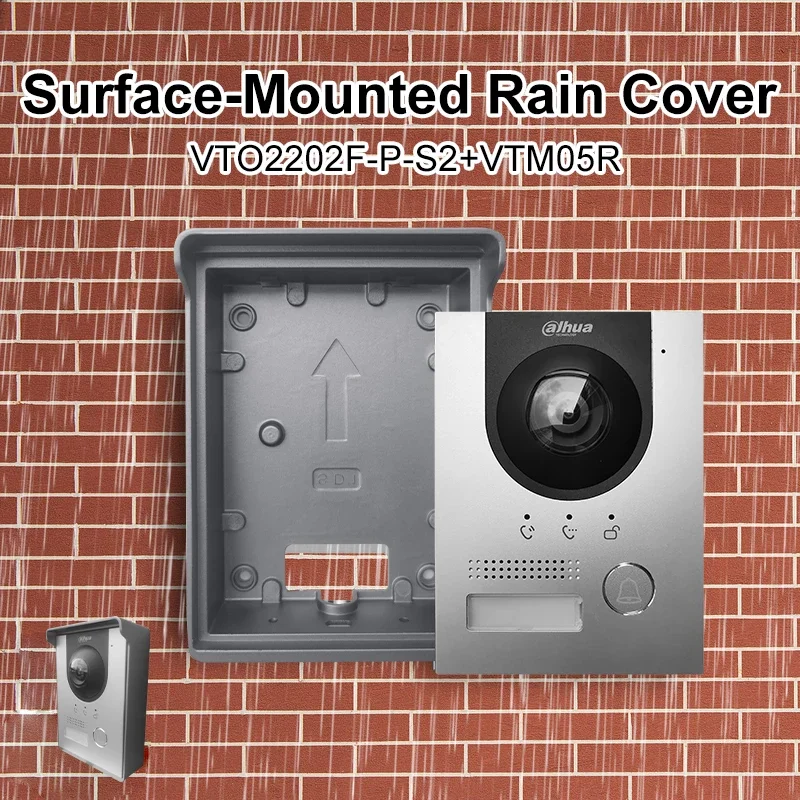 Dahua Original VTM05R Video Intercom Doorbell Accessories Aluminum Alloy Surface-Mounted Rain Cover For VTO2202F-P VTO2202F-P-S2