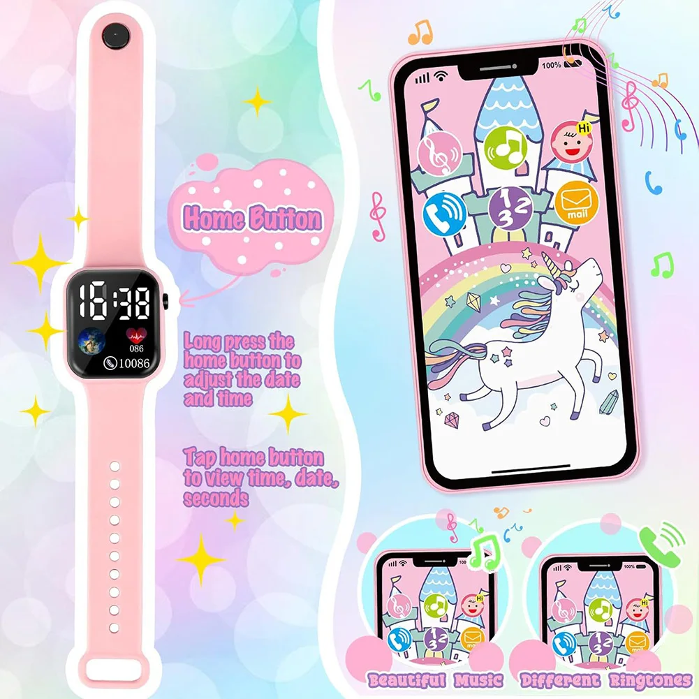 Divertido bolso de juego para niñas, regalos de princesa, conjunto de monedero, bolso con asa superior, teléfono móvil/maquillaje/botella de agua, regalo de cumpleaños y Navidad