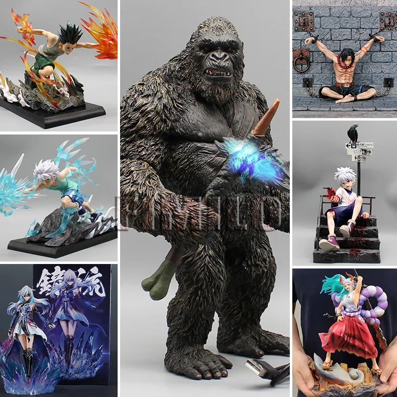 

Anime Godzilla Vs Kong Yamato HUNTER×HUNTER Figures Killua Zoldyck Action Figures PVC Model Toys Birthday for Children Gifts