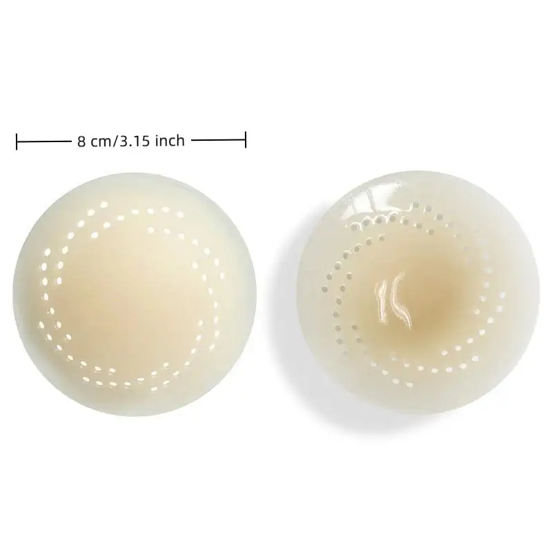 Reusable Sticky Bra Silicone Nipple Cover With Hole Lift Up Invisible Bra Self Adhesive Silicone Breast For Party Dress Bras Pad view 4