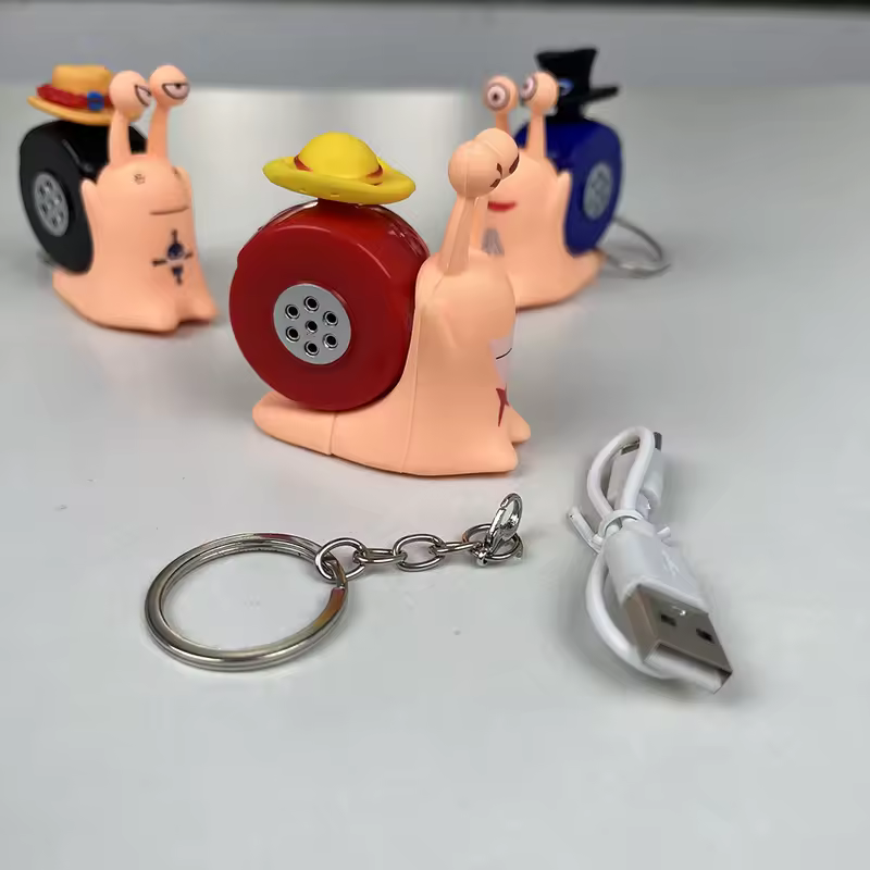 Anime One Piece Den Den Mushi Model Toys Cartoon Luffy Sabo Ace Snail Shaped Phone Can Sound Recording Toys for Children Gifts - Image 5