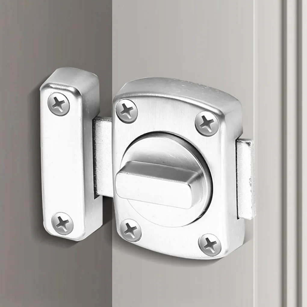 

2PCS Universal Cabinet Door Privacy Latch Furniture Door Bolts Sliding Door Lock Bolts Security Sliding Zinc Alloy Lock Latch