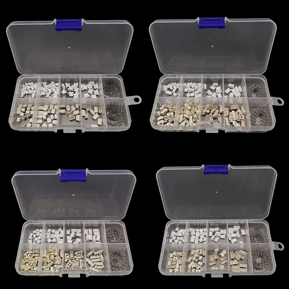 1Box SH 1.0/JST 1.25/ZH 1.5/PH 2.0/XH 2.54 Male Plug Female Socket Housing Terminal Kit Horizontal Vertical Pin Header Connector