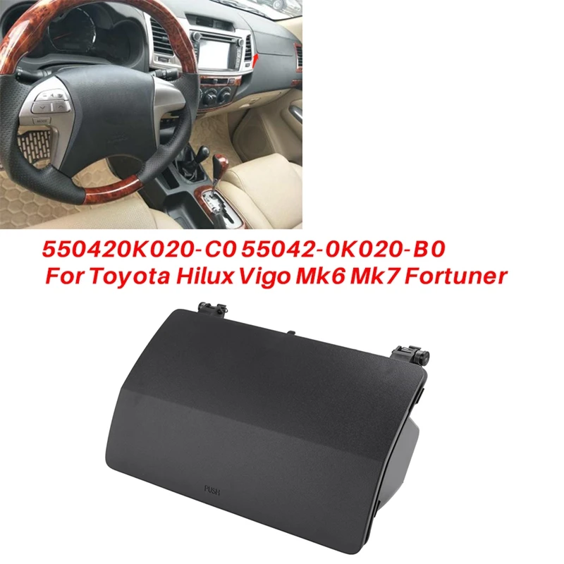 

Ящик для хранения приборной панели автомобиля 55042-0K020-B0 для Toyota Hilux Vigo Mk6 Mk7 Fortuner, верхний ящик для перчаток приборной панели