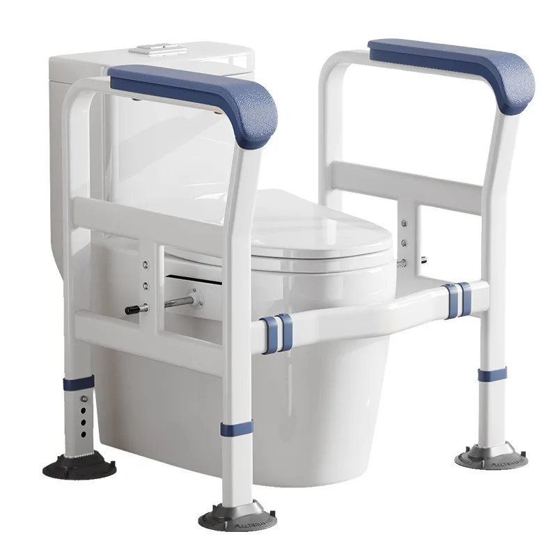 Punch Free Toilet Assist Rail Non Slip Support Frame for Elderly Household Washroom