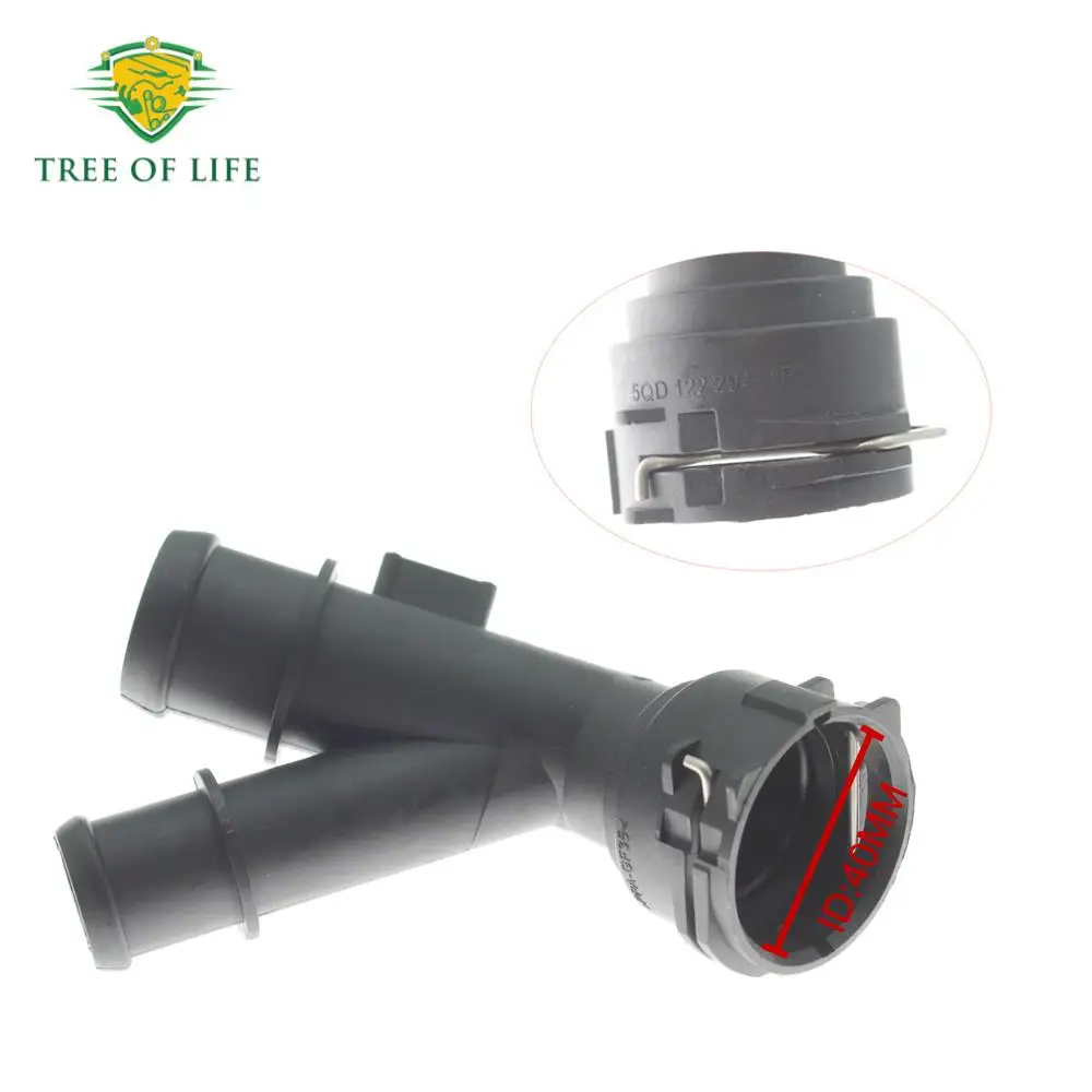 5 قطعة 5Q 0122291 DA محرك المبرد تبريد أنابيب المياه المشتركة لشركة فولكس فاجن تيجوان باسات ماجوتان CC أودي A3 5QD 122291 AF 5Q 0122291 AL