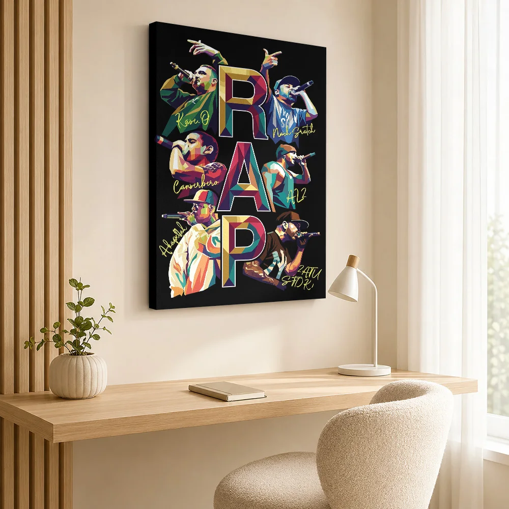 Nick Diaz WPAP Art Canvas Painting Poster Custom Modern Aesthetic Canvas Wall Art for Office Decor Ready to Hang Gift for Fans