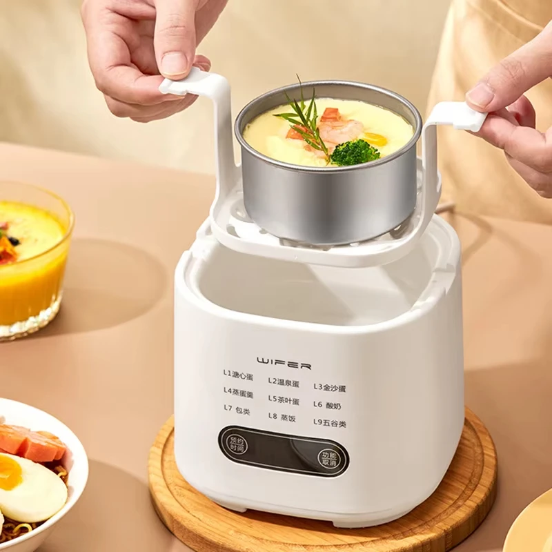 電気自動卵ボイラー-マルチクッカー-スチーマー-220v-家庭用朝食マシン-タイマー付き-卵カスタード蒸し器
