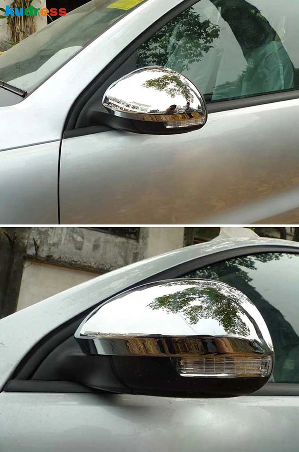 

Накладка на зеркало заднего вида для Volkswagen VW Tiguan 2009-2011 2012 2013 2014 2015, хромированная крышка боковых зеркал автомобиля, аксессуары