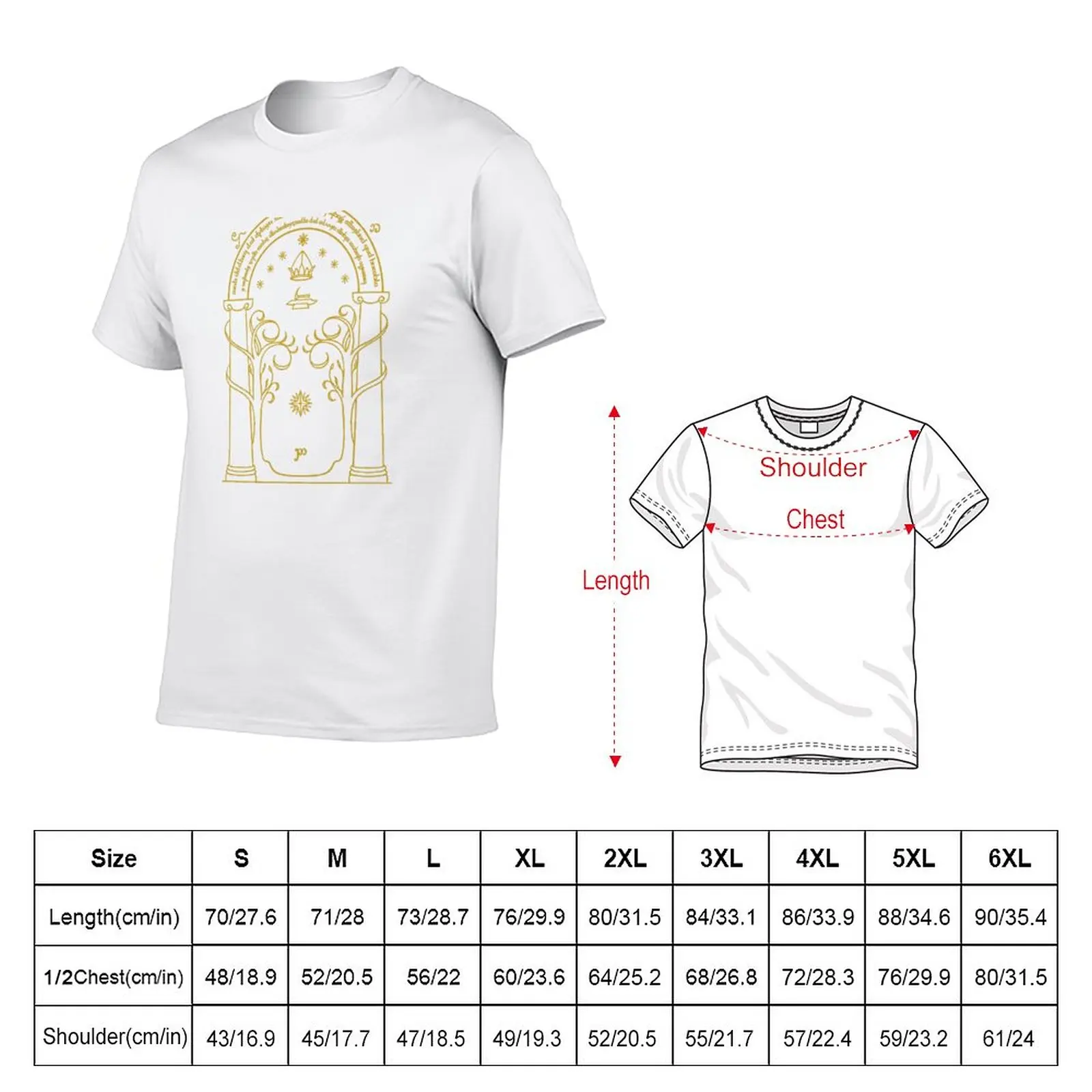 New Doors of Durin T-Shirt aesthetic clothes Short t-shirt Oversized t-shirt Aesthetic clothing Men's clothing