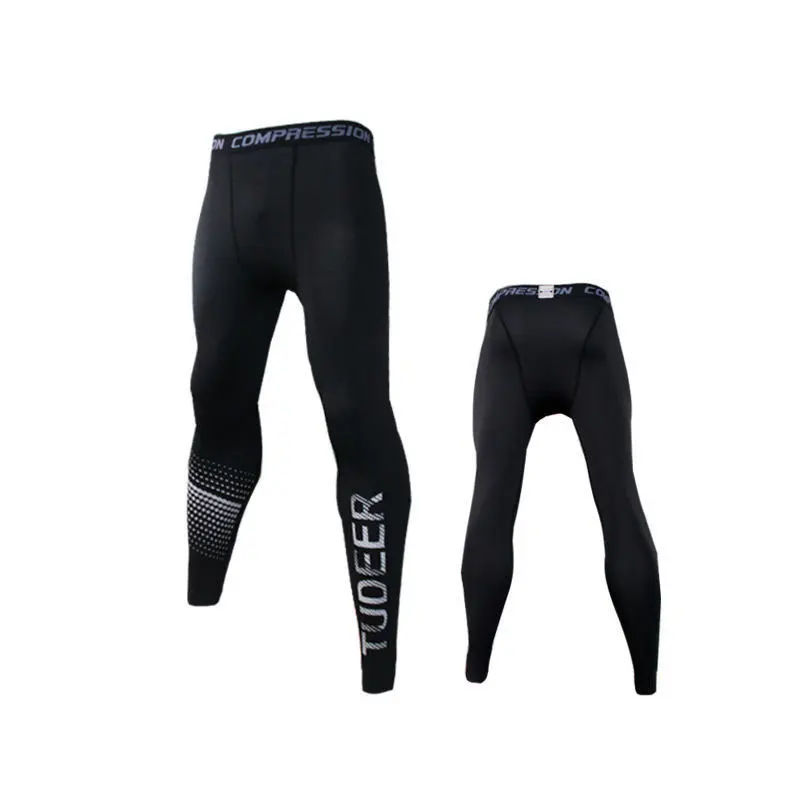 Siłownia sportowa do treningów i ćwiczeń Fitness Jogging piesza piłka nożna dres do koszykówki Legging legginsy do biegania dla mężczyzn chłopiec