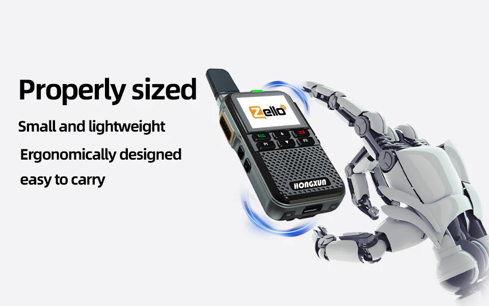 ZELLO Walkie Talkie HX-T86 4G POC 5000KM Bluetooth GPS SOS IPX68 LCD Screen Wireless Link Anti-Interference Metal Bezel camping