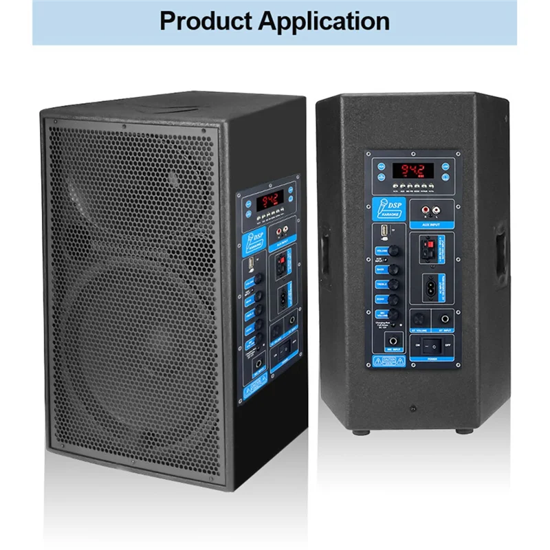 High Power DSP Bluetooth 5.3 Amplifier Board 8-18 Inch Trolley Speaker Outdoor Audio Amp Module Mono 60W Stereo Ampn01r