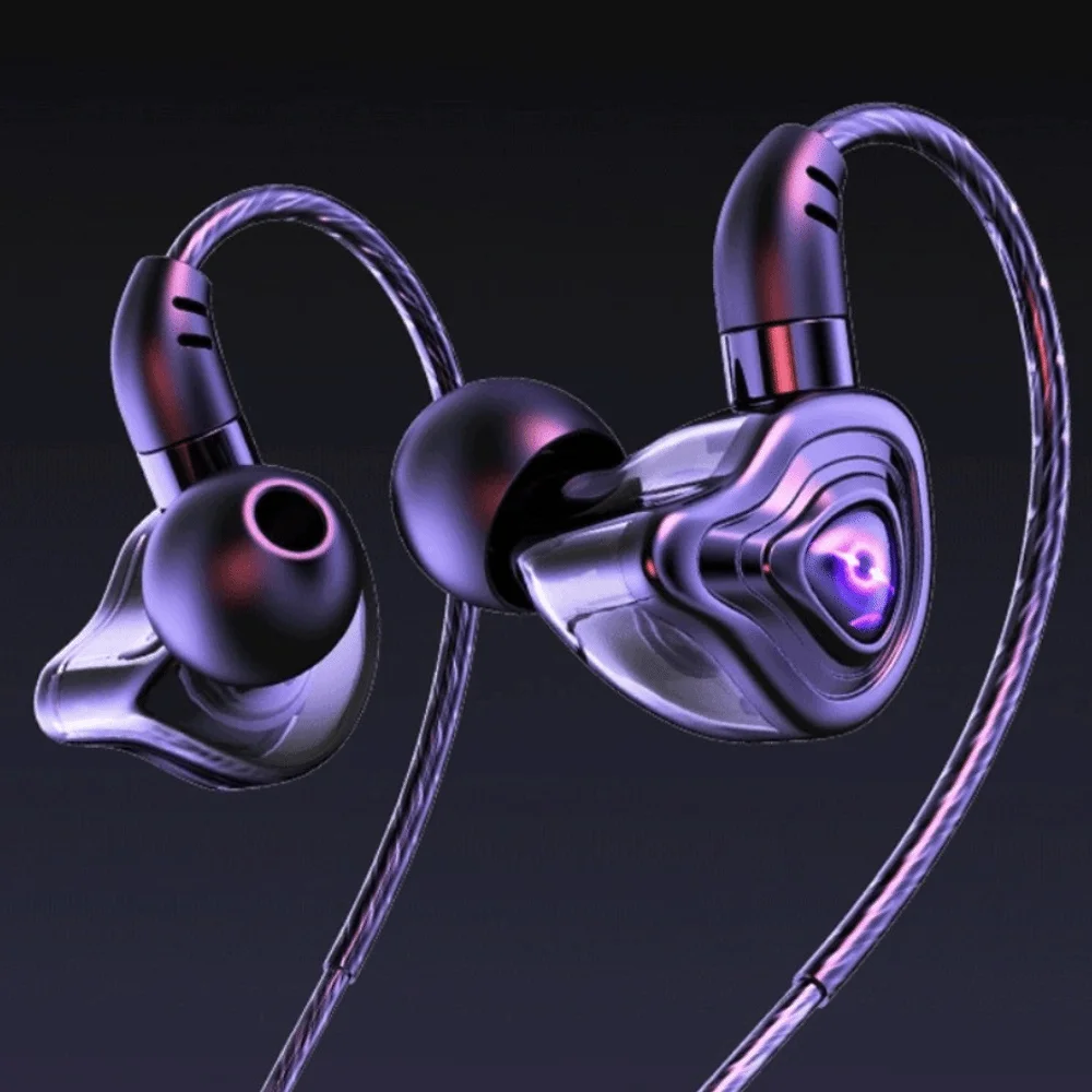3.5mm Esports Wired Earphone HiFi Stereo Noise Cancelling in Ear Earphones Elbow Microphone Wired Headset Phone/tablet/laptop