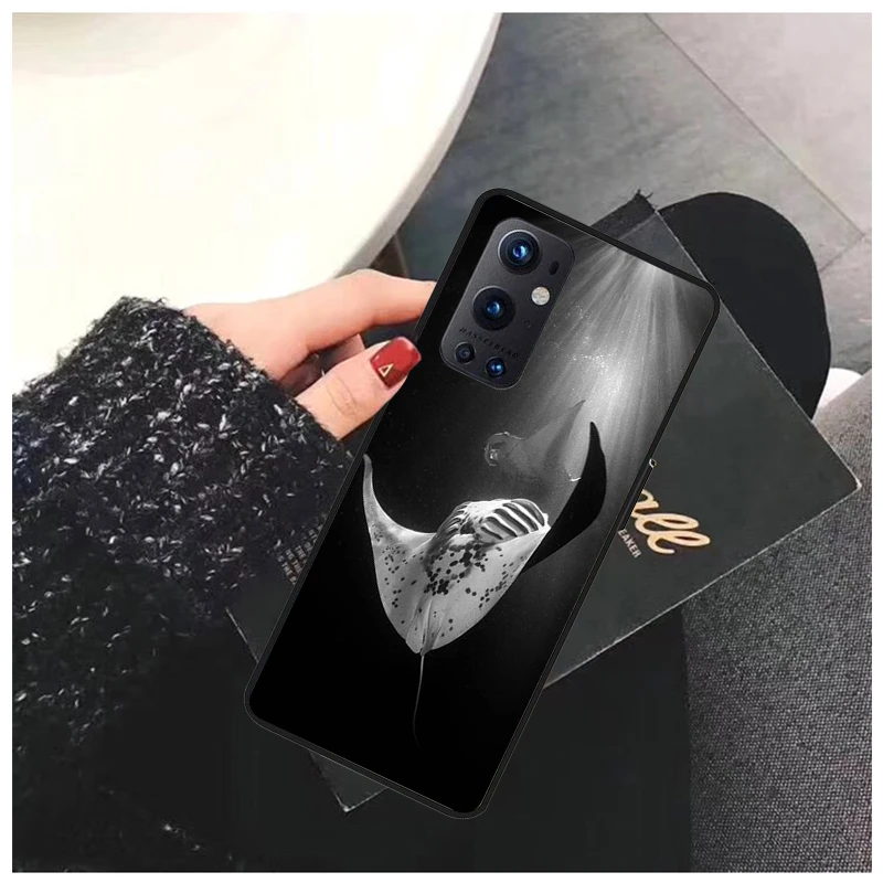 Ocean Animal Manta Ray Phone Case for OnePlus 10 Pro 10T 7T Pro 8 8Pro 8T 9 Pro 9R 9RT Nord2 OnePlus N100 N10 N200 Nord CE