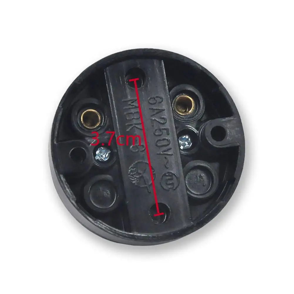 YOUZI Retro Single-control Switch Round Surface Mounted Wall Light Old-fashioned Button Switch For Home Homestay Hotel