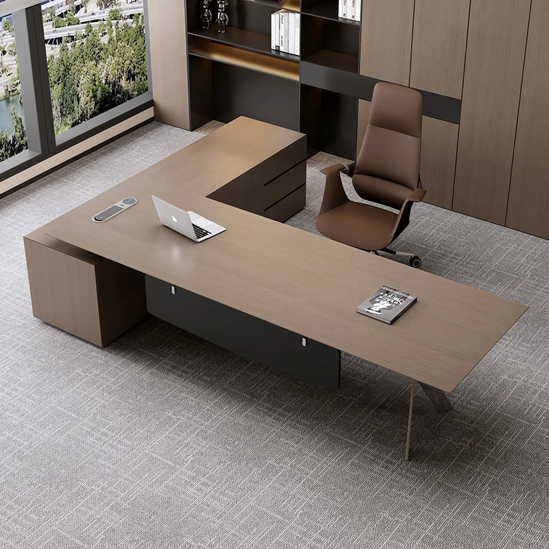 AA New boss desk light luxury high-end office desk simple modern president desk and chair combination