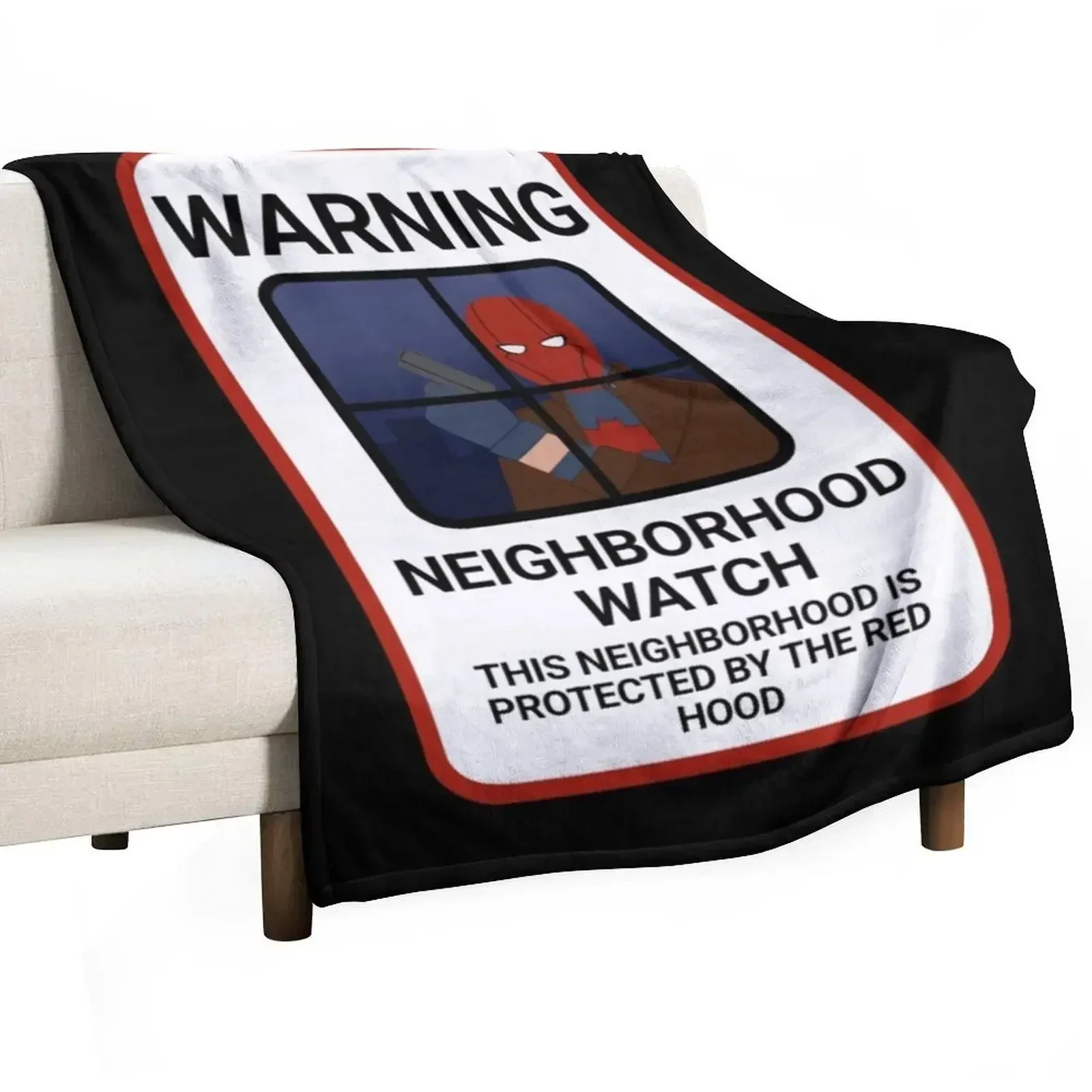 

Red Hood Neighborhood Watch Throw Blanket Warm Accent Blanket for Living Room Decoration
