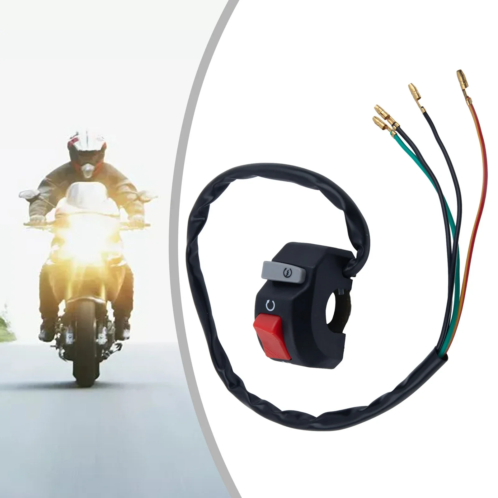 

12V Handlebar Switch Handlebar ATV Electric Bike Fog Headlight Horn Interrupteur Motor Motorbike ON OFF Button