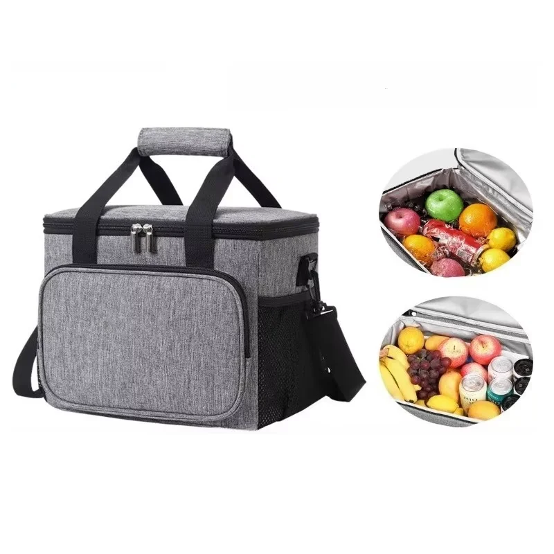 10 L Picknicktasche Thermisch Isolierte Lunchbox Handtasche Wein- und Bierkühler Umhängetasche Camping-Lebensmittelbehälter Kühlpack