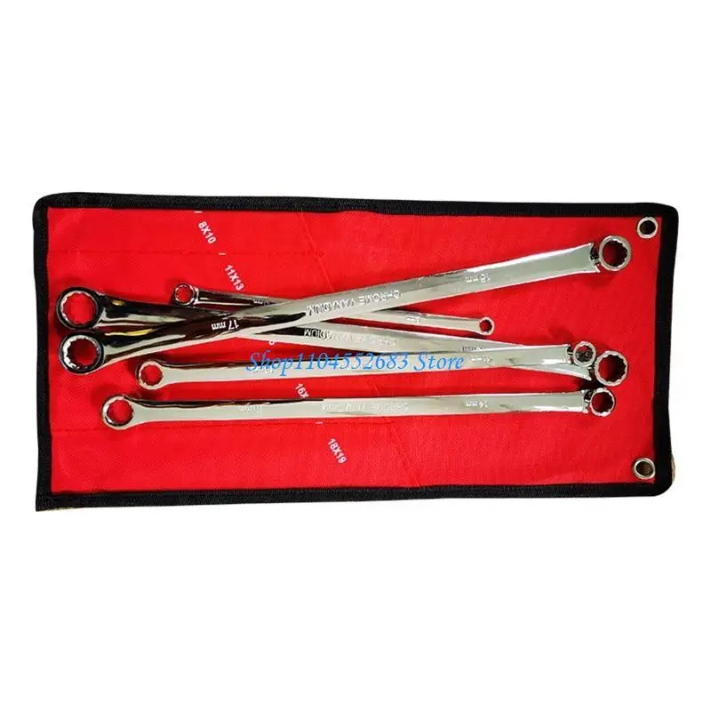 

Y6GD 5 Pcs Double Box End Wrench Set Metric Chrome Vanadium Steel Wrench Set Tool
