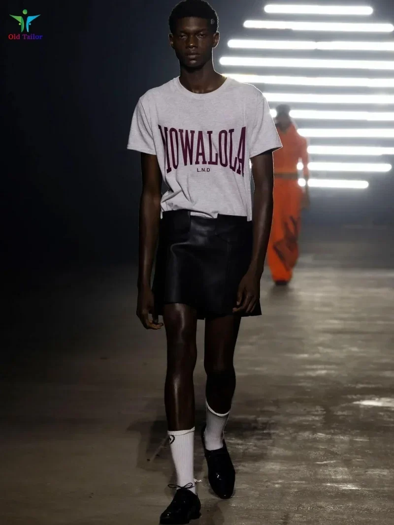 

Новейшая летняя укороченная футболка Mowalola в стиле High Street, с принтом, серая, облегающая, коллекция YVL