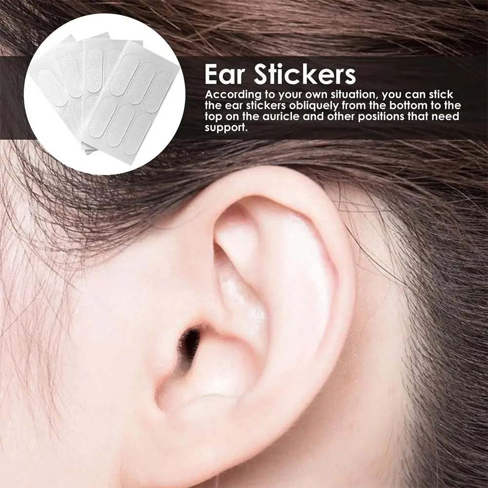 Elf Ear Stickers Adesivos, Menor Face Invisible Ear Clips, Correção de orelha, Ferramenta de maquiagem de silicone reutilizável