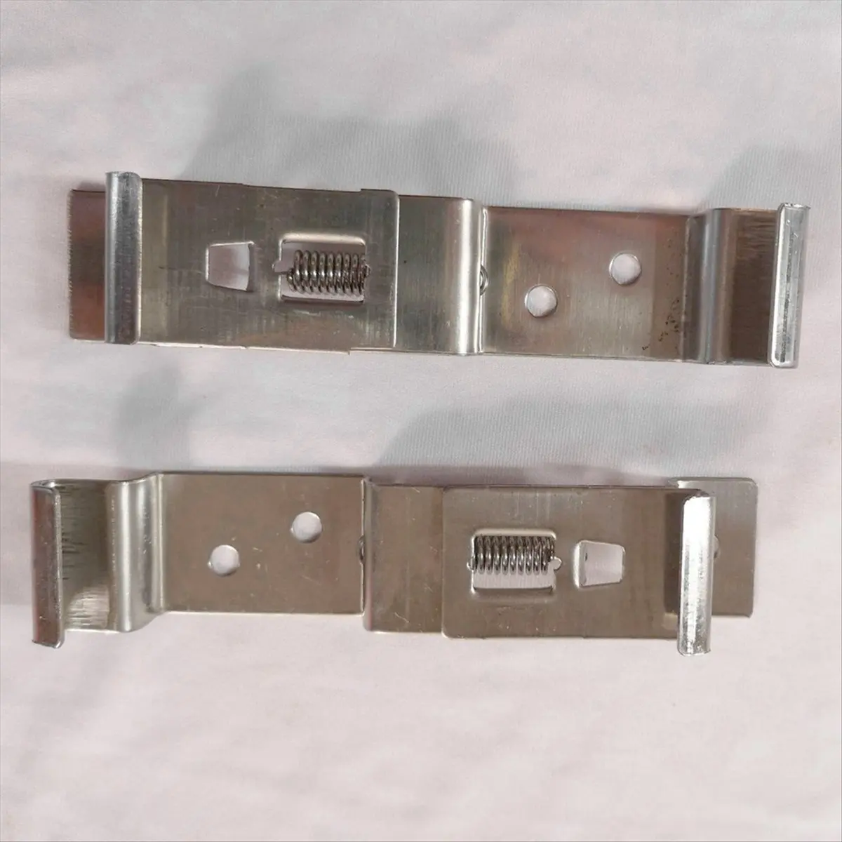 Super Sale 4PCS Rectangular Car License Plate Spring Loaded Stainless Steel Bracket Cars Frame Holder Clamps Trailer