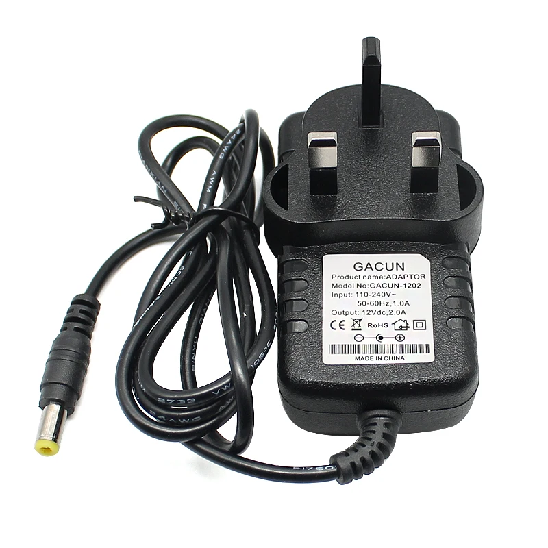 Adattatore per trasformatore di alimentazione AC DC 12V caricatore universale da 2A 220V a 12V per adattatore da parete per Driver LED spina EU US