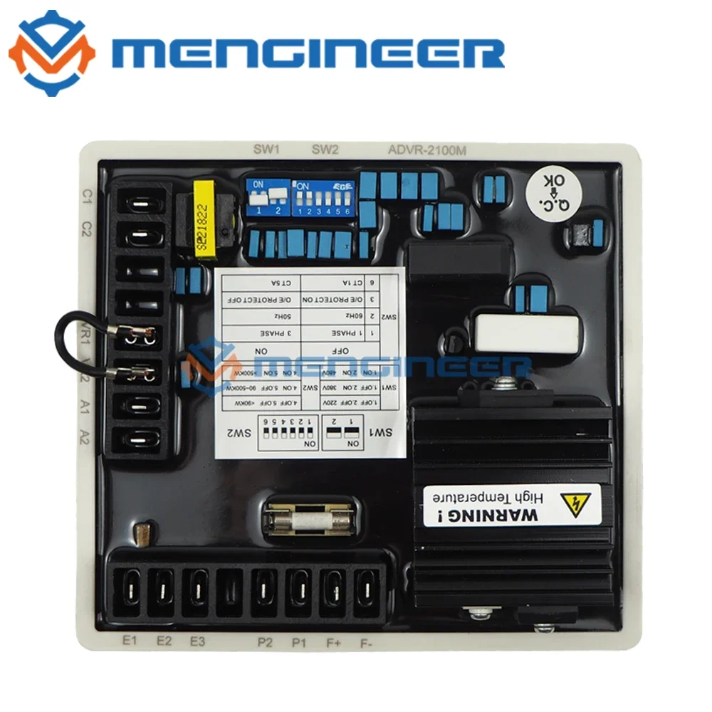 ADVR-2100M AVR Generator Automatic Voltage Regulator Substitutes For Marathon DVR2000 Series Compatible with Original KUTAI