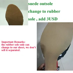 Rubber sole adding 3USD , link for rubber sole , only for our latin shoes , don't sell separated rubber sole