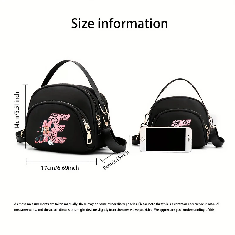 ميكي ميني رسالة المرأة حقائب كروسبودي الهاتف محفظة الكتف الحقيبة حقيبة يد الموضة للإناث الفتيات المحمولة حقيبة تحت الإبط