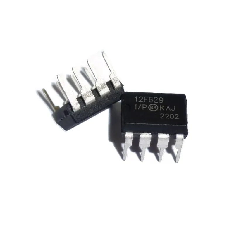 1-50PCS PIC12F629-I/P PIC12F629 DIP8 Direct Insert PIC12F675-I/P PIC12F675 DIP-8 PIC 8-bit Flash Microcontroller DIP-8 12F629