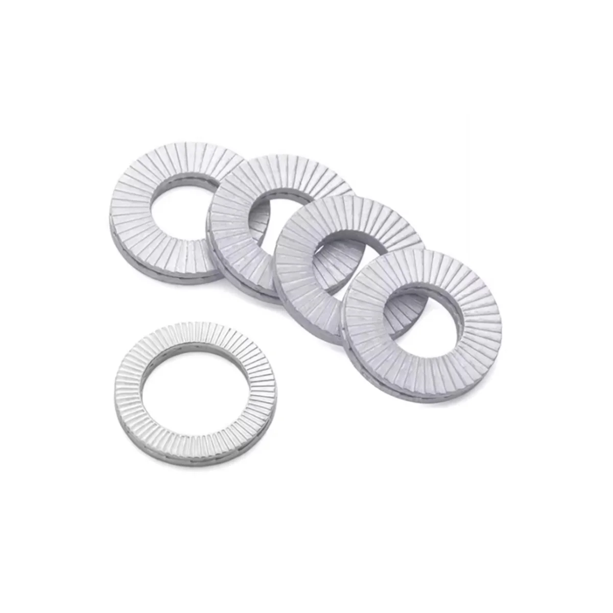 304 Stainless Steel Double Layered Self-Locking Toothed Lock Washer