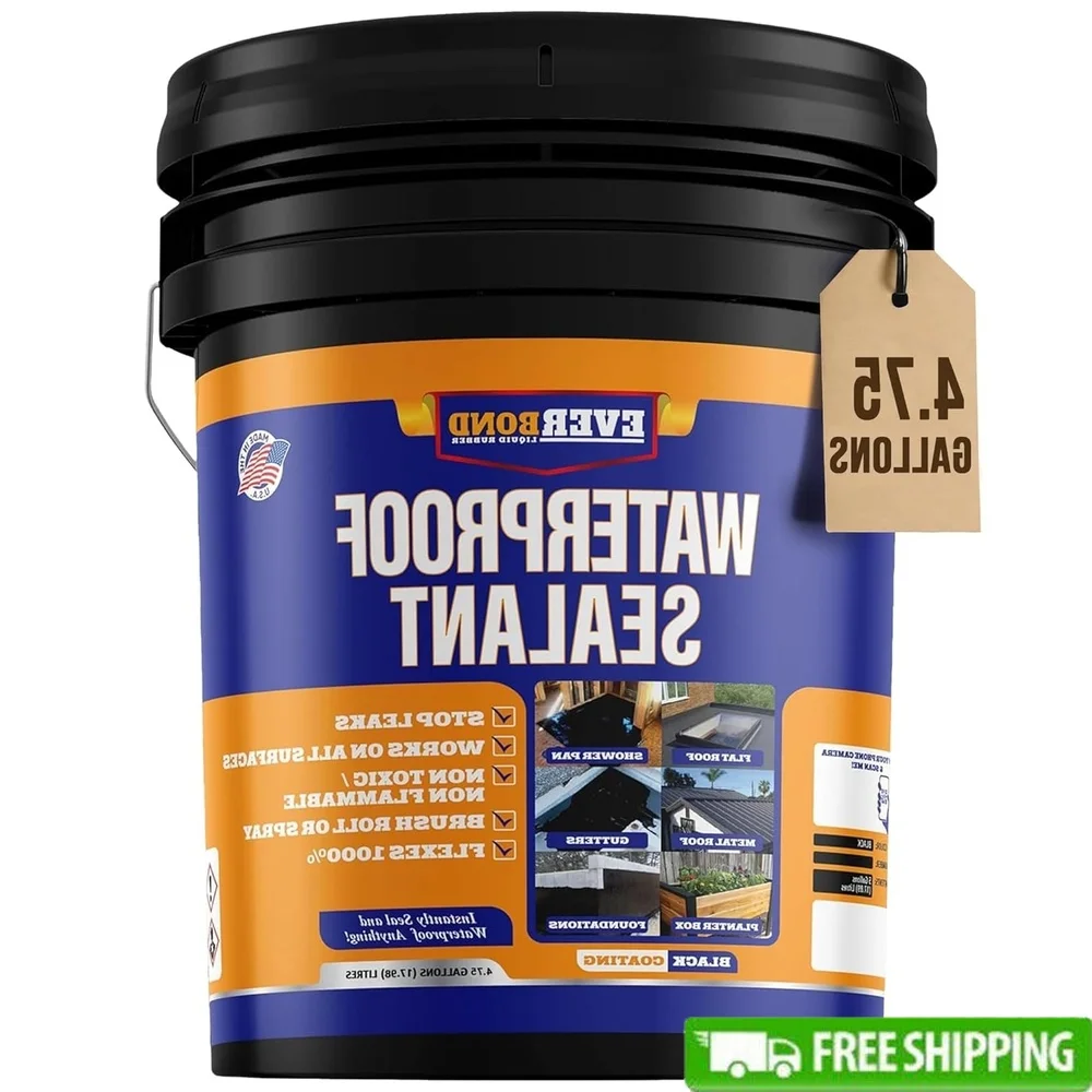 Liquid Rubber Waterproof Sealant All Surface Leak Repair Flexible Indoor Outdoor Roof Coating Water-Based Easy Application