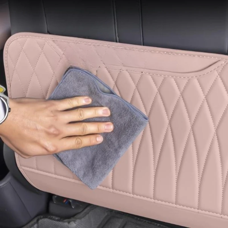 Car PU Leather Anti Kick Mat Pad For BYD Atto1 Dolphin EA1 2022 Car Anti-kick Protector Mats Seat Back Protector Accessories