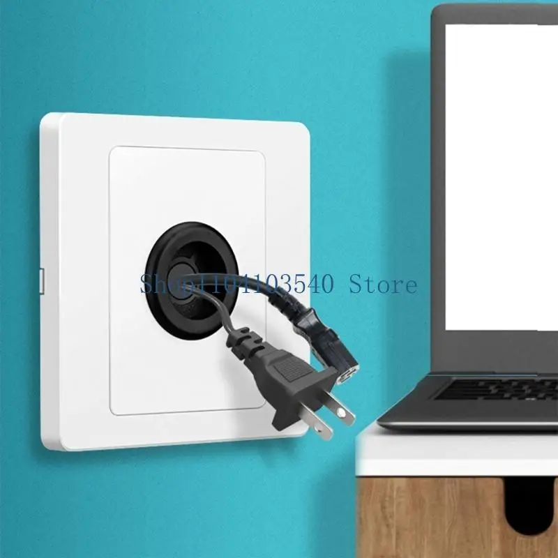 02DC Kabelmanagement-Abdeckplatte Stilvolle Gummidraht-Abdeckplatte für 86-Typ-Buchse