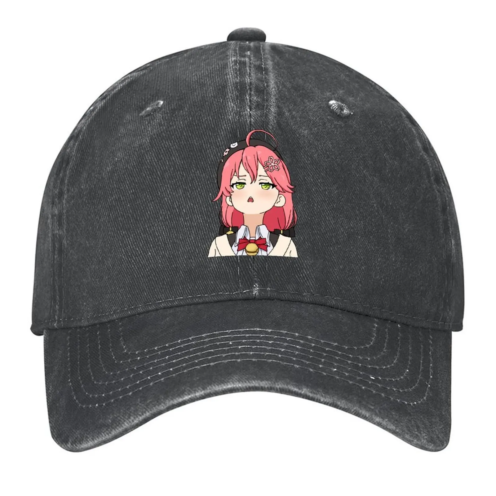 

Sakura Miko Upset Baseball Cap cute Wild Ball Hat Golf Hat hard hat Elegant Women's Hats Men's