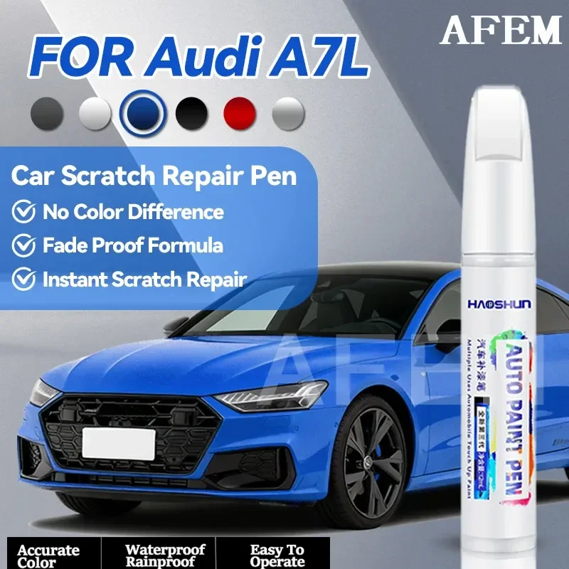 Specialized Automobiles For Audi A7L Paint Repair Pen Touch Up Scratch Remover DIY Auto Accessories Black White Silver Gray Blue