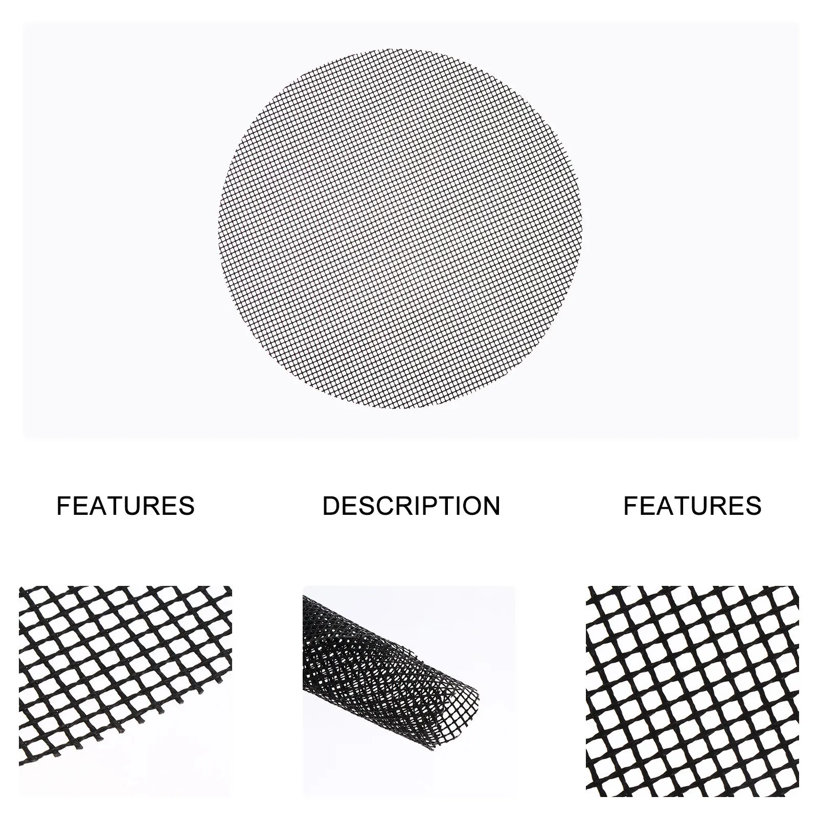 

3 Pcs BBQ Grill Mat Non stick PTFE Coated Mesh Pad for Camping Oven Grilling Vegetables Bacon Fish Kebabs Chicken Wing