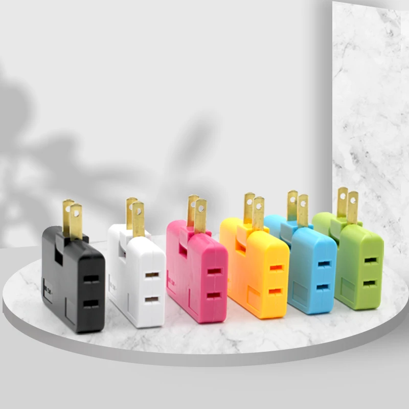 Hoa Kỳ 3 Trong 1 Mở Rộng Cắm Điện Adapter 180 Độ Xoay Mini Có Thể Điều Chỉnh Hình Điện Thoại Di Động Sạc Pin Ổ Cắm