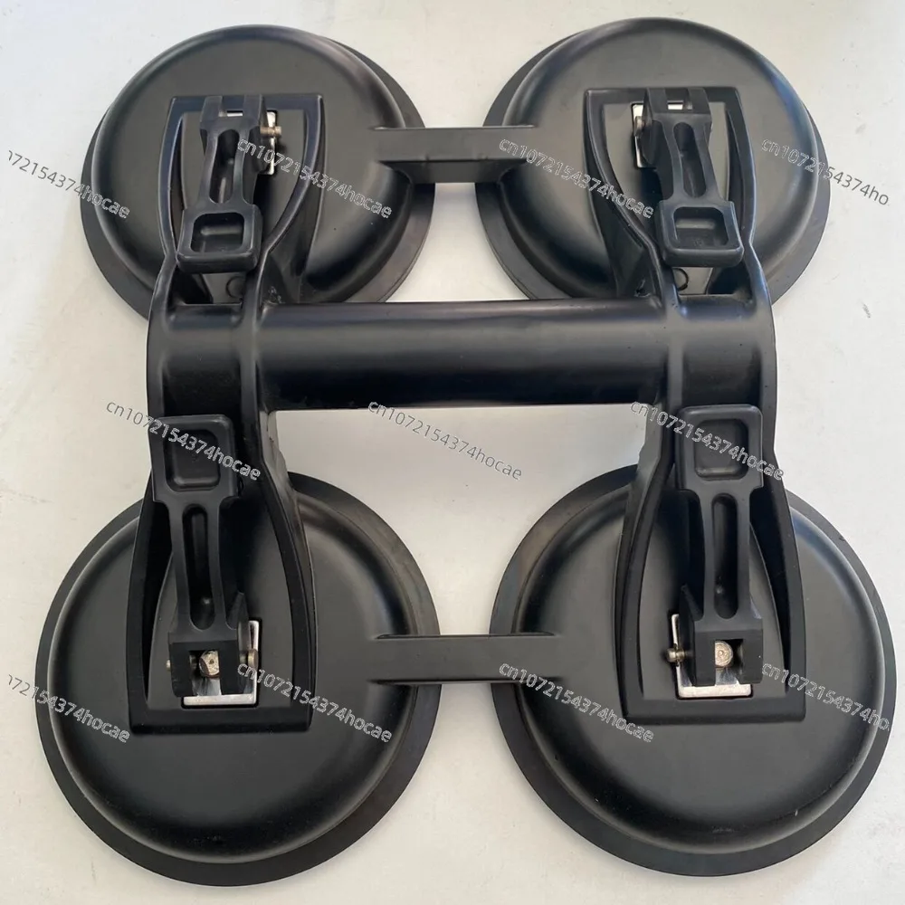 Heavy Duty 4-Prong Suction Cup Lifter for Thick Glass Ceramic Tile and Floor Plate Carrying