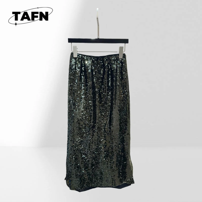 Women Elegant Skirt Soft High Waist Midi Ladies Fashion Skirt Simple Daily Midi Skirt Women Chic Skirt Fashion BE0832