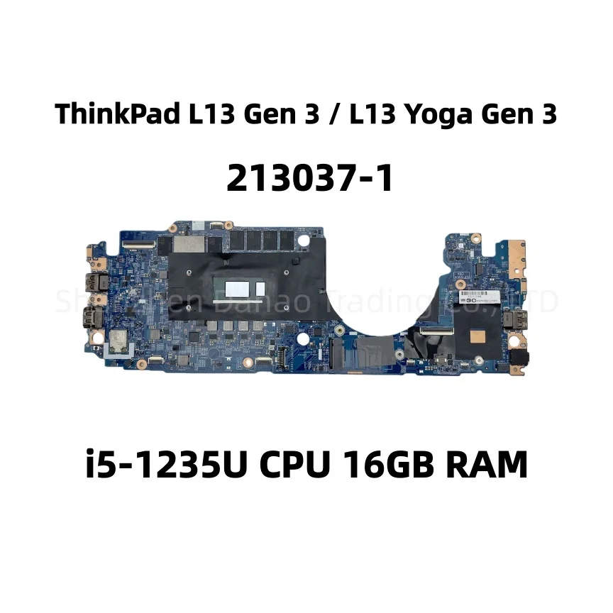 213037-1 para Lenovo ThinkPad L13 Gen 3 / L13 Yoga Gen 3 placa base para ordenador portátil con i5-1235U 16GB-RAM FRU:5B21J15858