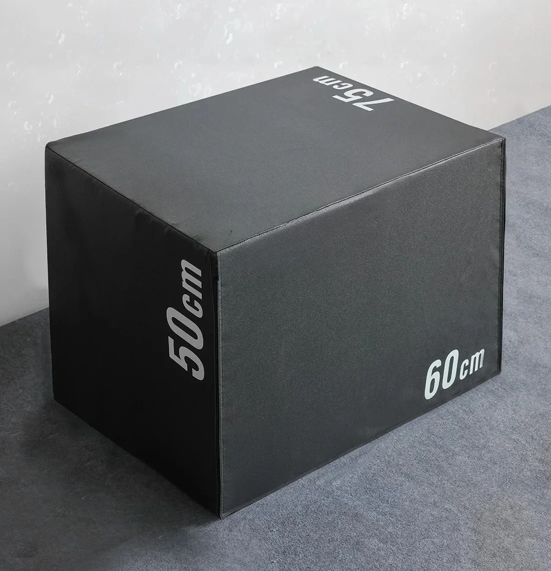 3-In-1 Soft Foam Jump Box with Wood Core, Non-Slip Multipurpose Buffer Jump Box for Strength Training