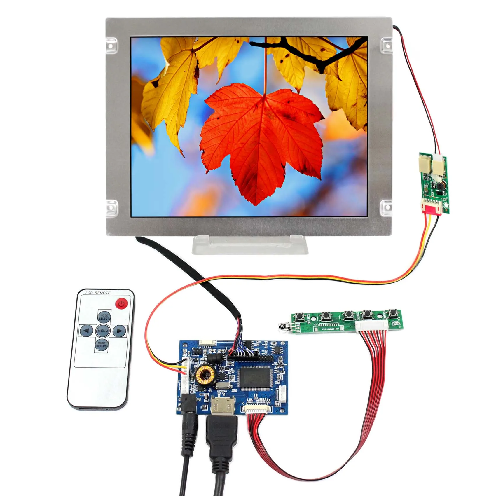 Universal Hd Mi Lvds 20 Pin Lcd Display Control Board Pd080Sl3-22 420Nit 8Inch 800X600 Lcd Display For Advertising Outdoor