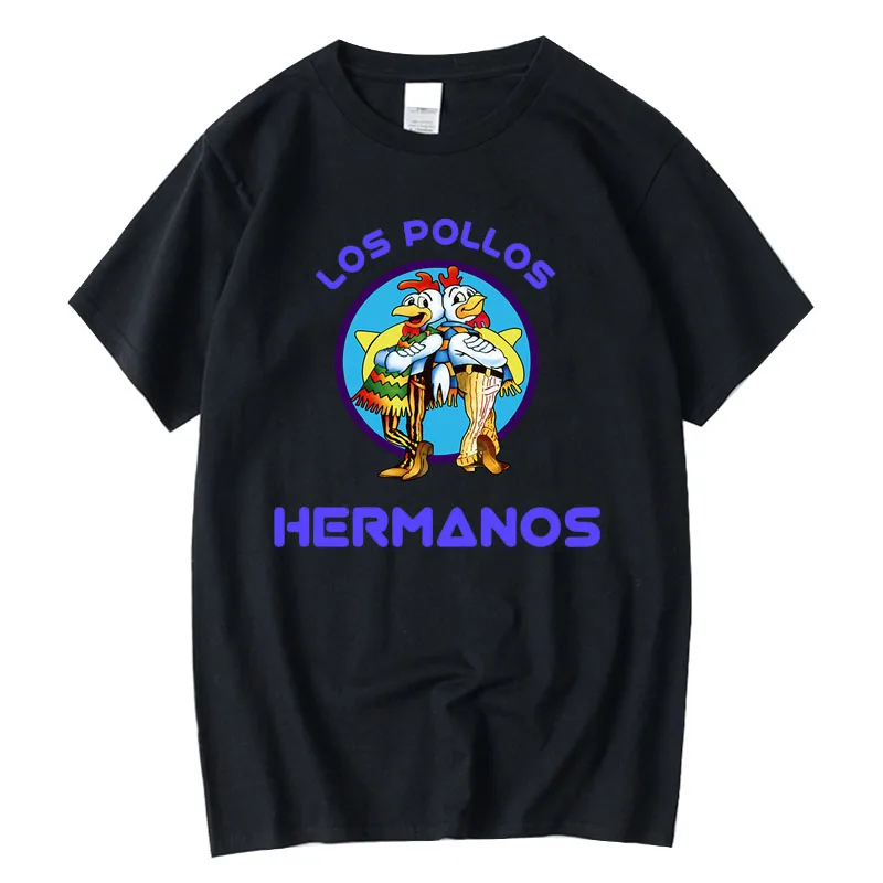 XIN Men's High Quality Cotton T-shirt 100% Cotton Breaking Bad Design Customizable Hand-painted Unique Style