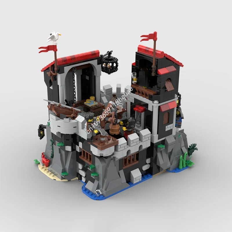 1018 pz MOC Castello Wolfstone Wolfpacked Modello Building Blocks Costruzione Assemblare Idea FAI DA TE Regalo Di Natale Per Bambini Giocattoli Di Compleanno