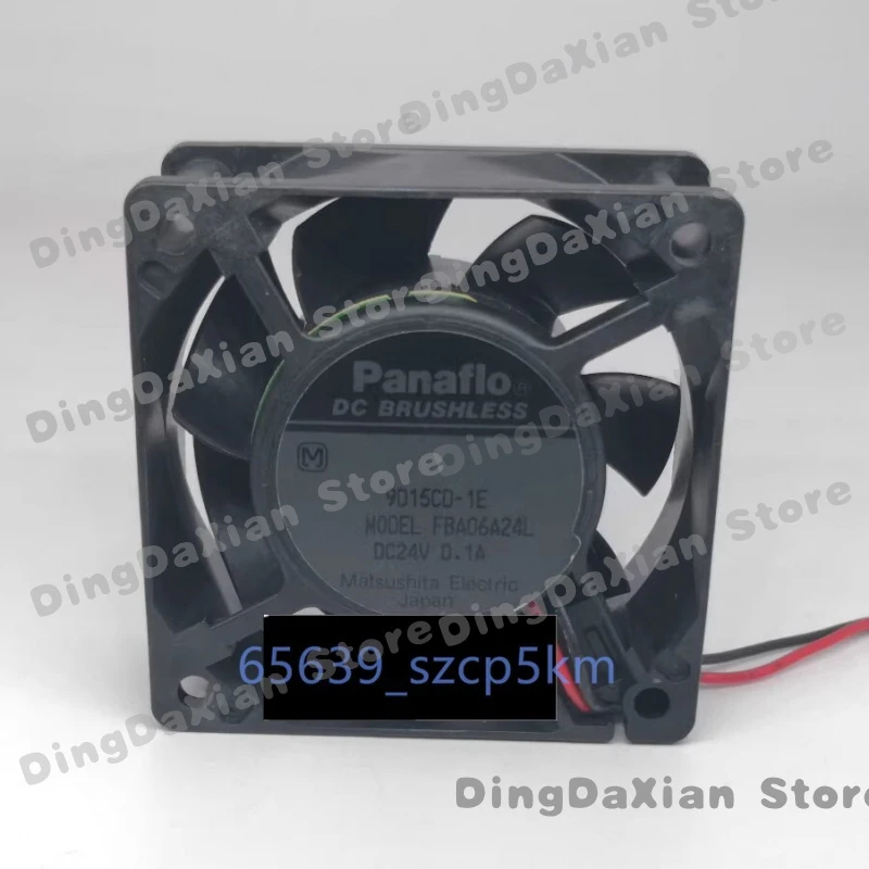 

Вентилятор охлаждения инвертора D For Panaflo FBA06A24L 60*60*25MM 6025 DC24V 0.1A 2Pin 9D15CD-1E