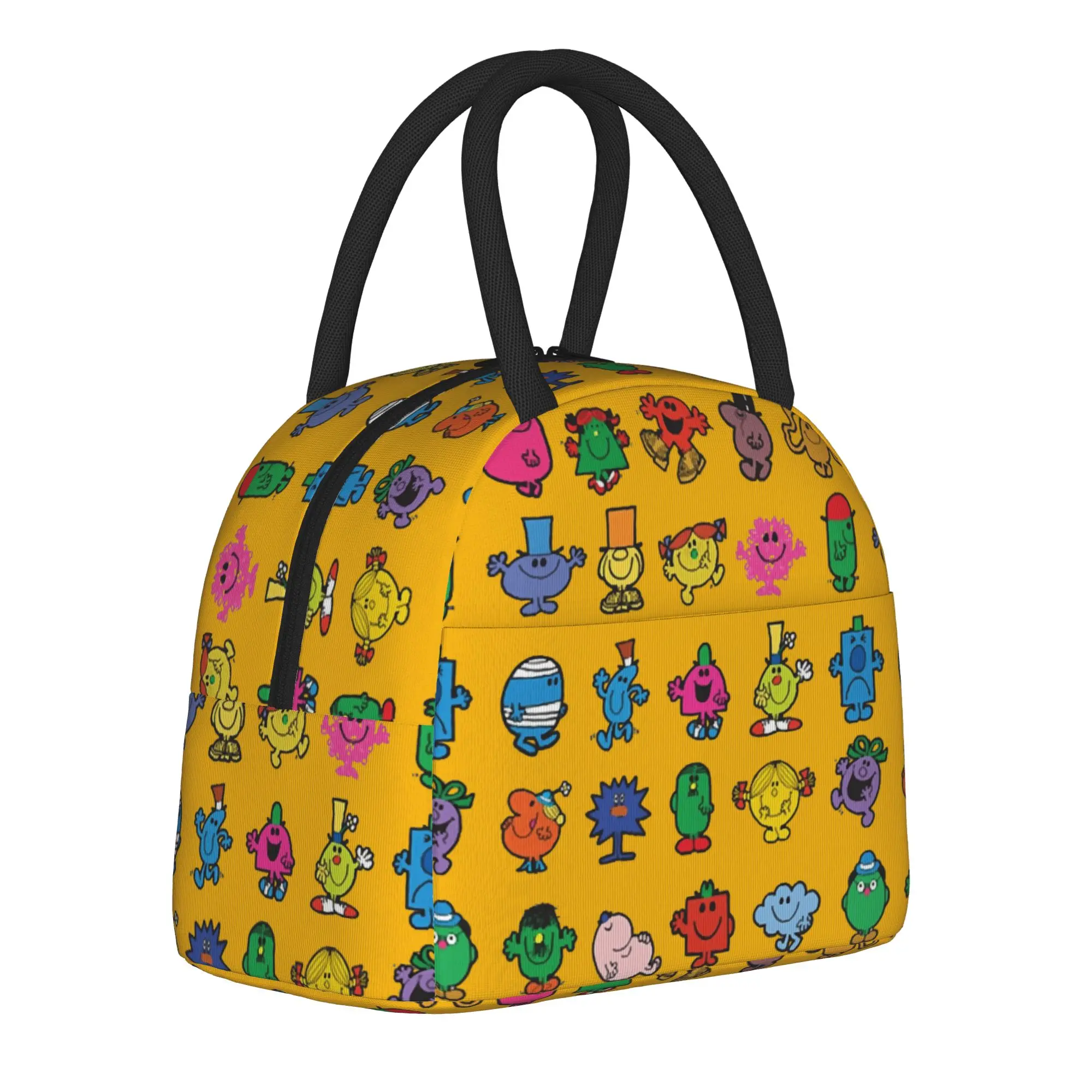 M-Mr M-Men L-Little M-Miss Insulated Lunch Bags High Capacity  Meal Container Cooler Bag Tote Lunch Box Travel Food Storage Bags